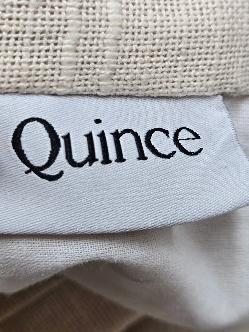 NWT QUINCE Set Of 2 48x84 Cotton Slub Curtains Natural 0893